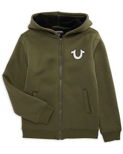 Casual Chic Rocking True Religion Hoodie with Flair