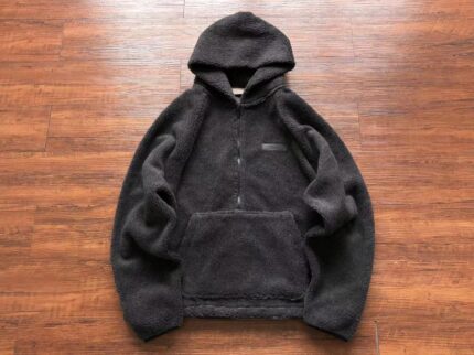 Black Essentials Hoodies