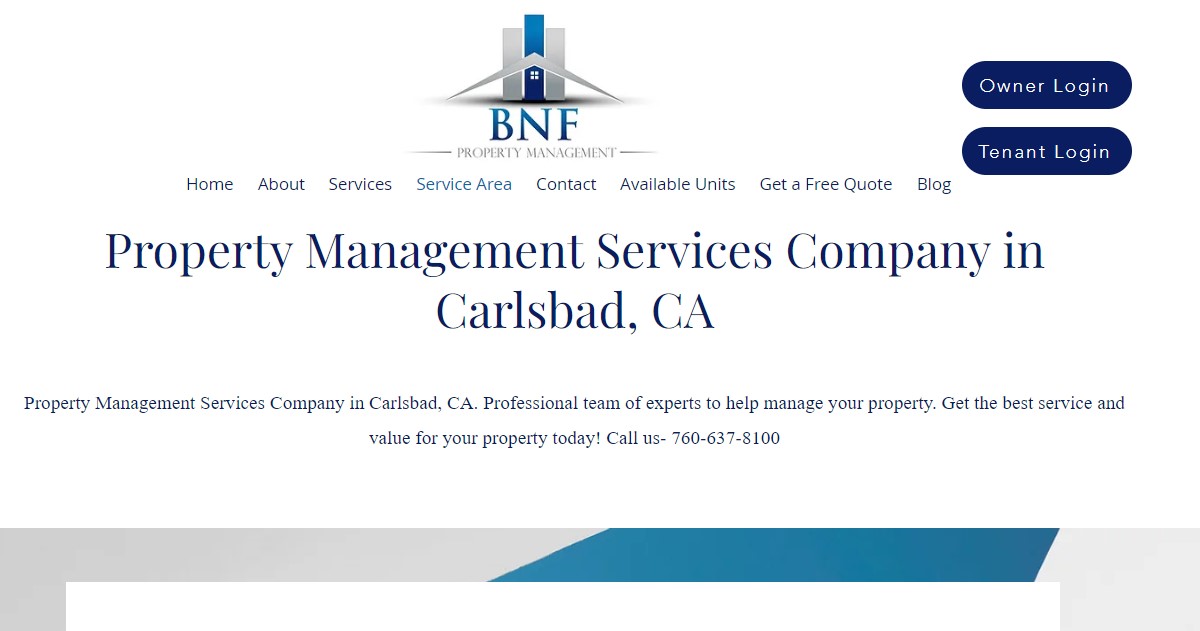 Real Estate Potential with BNF Property Management Carlsbad