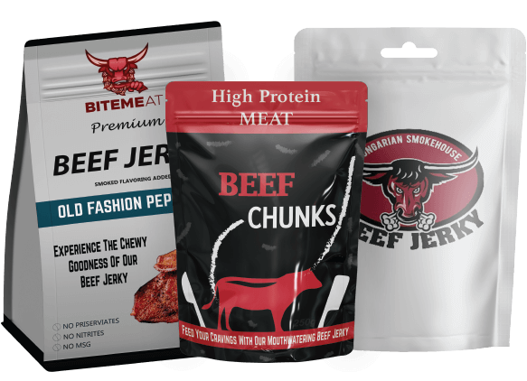 beef jerky packaging design