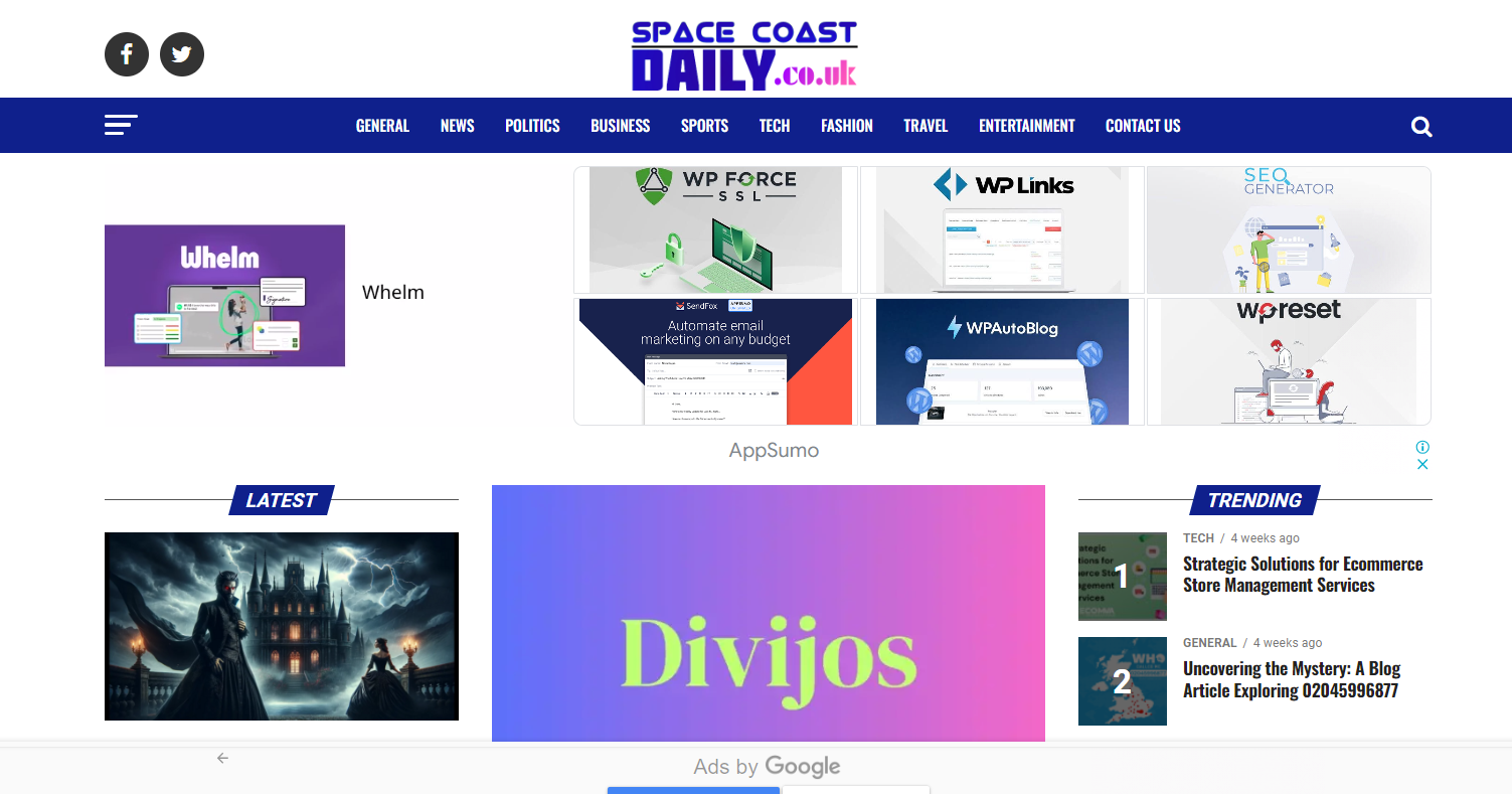 Daily.co.uk as a Website