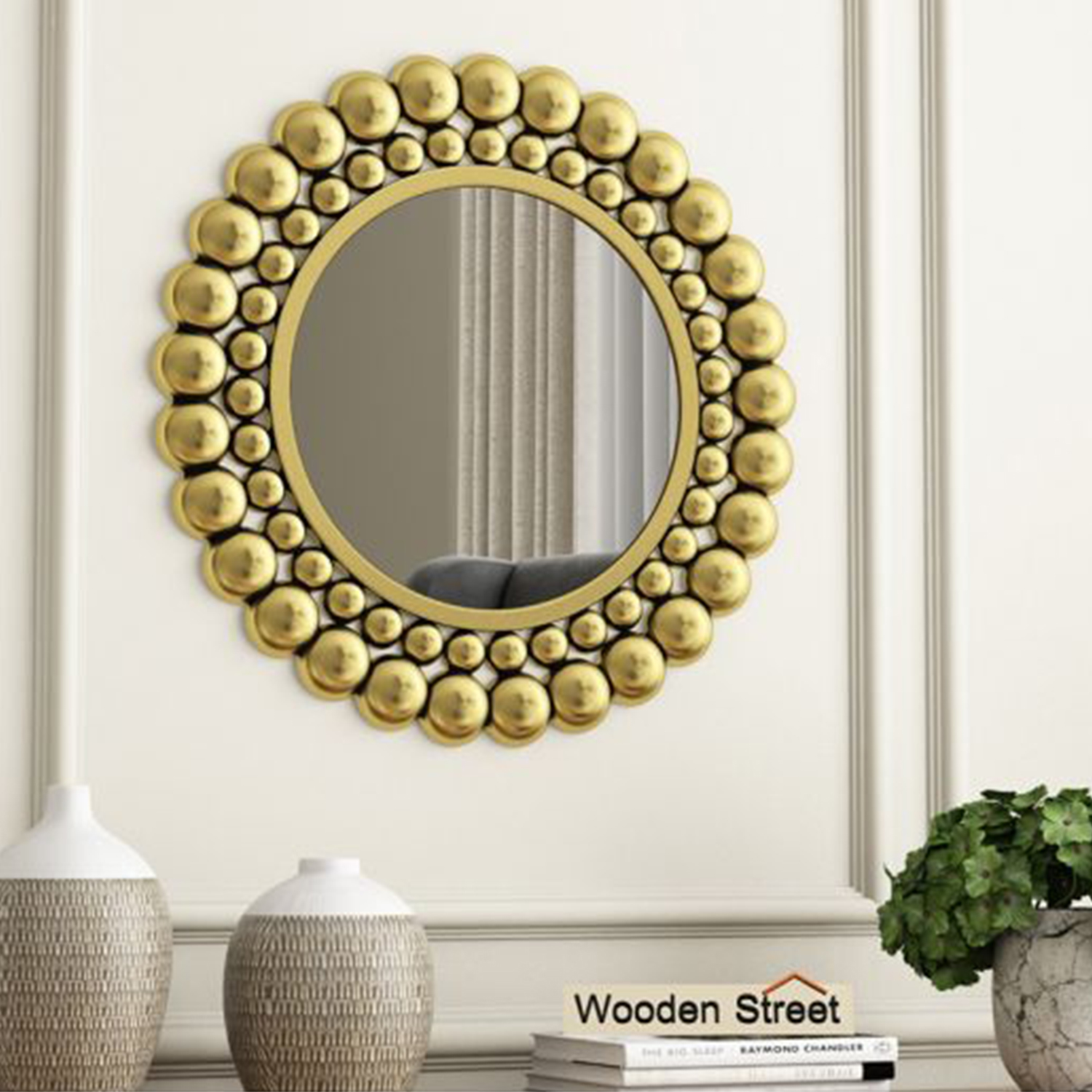 wall mirrors wooden street