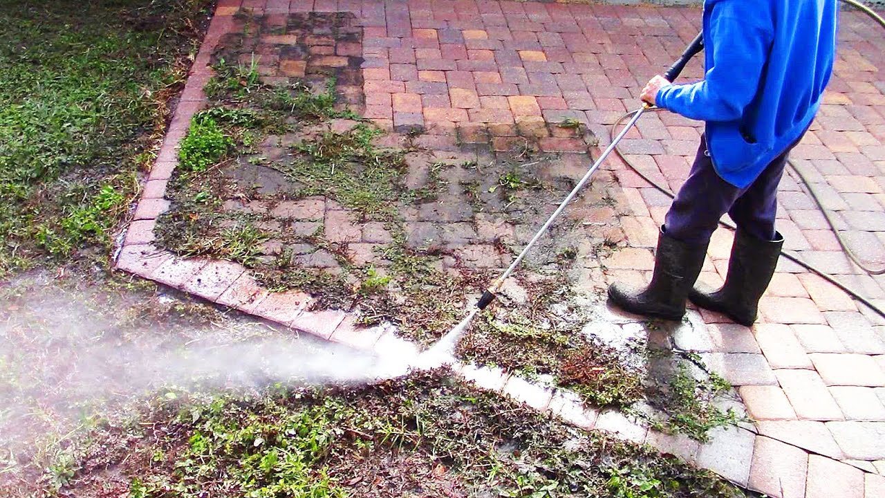 Pressure Washing Sidewalk