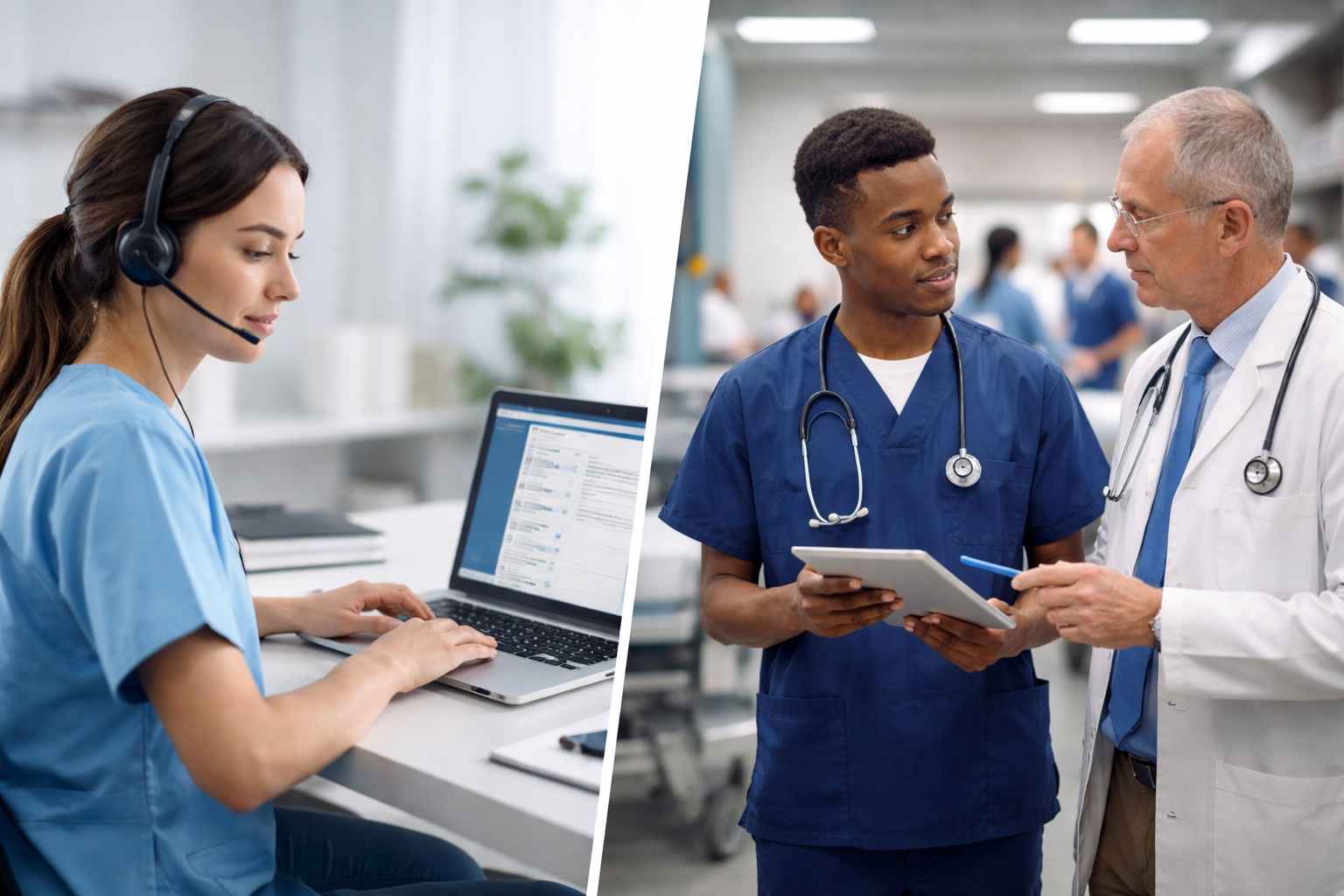 Virtual Medical Scribes vs Emergency Department Scribes