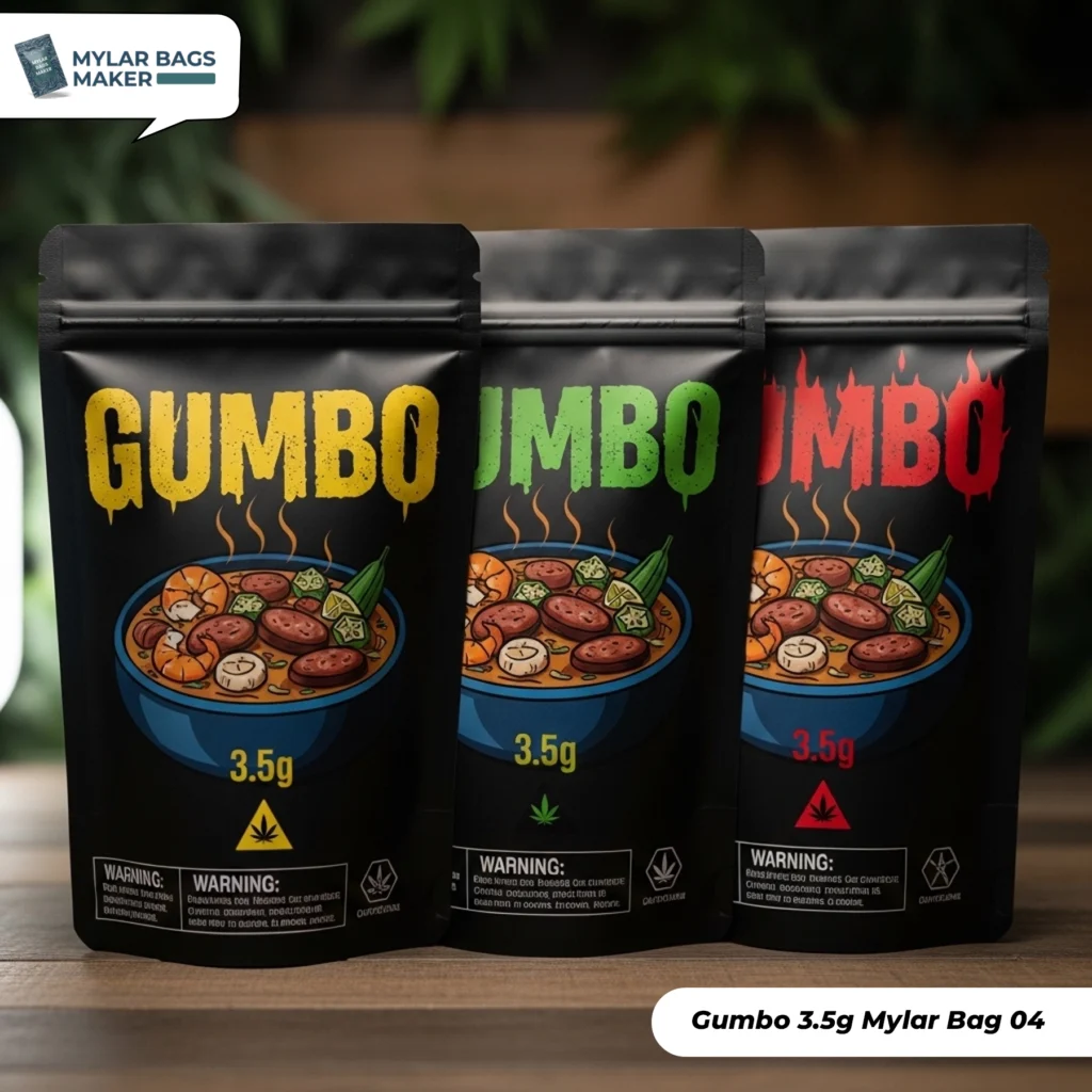 Custom 3.5 Mylar Bags for Modern Product Packaging